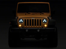 Load image into Gallery viewer, Raxiom 07-18 Jeep Wrangler JK 7-In LED Headlights- Black Housing (Clear Lens)