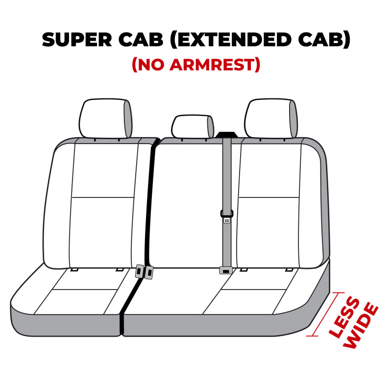 Covercraft 19-24 Ford F-250 Polycotton SeatSaver Custom Second Row Seat Covers - Tan