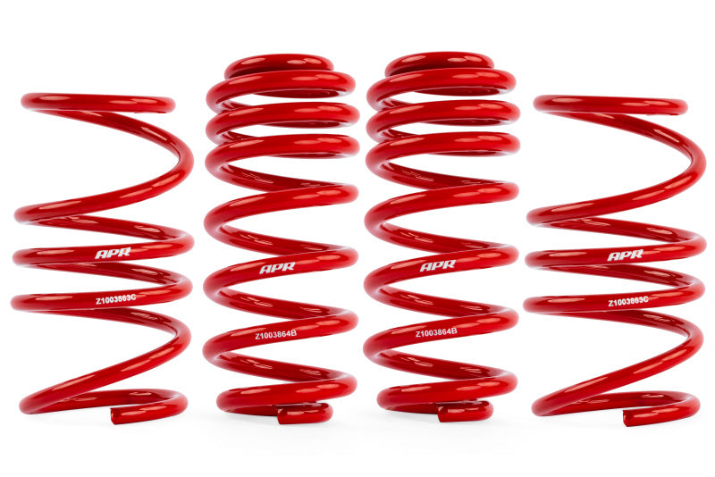 APR 22-26 Volkswagen Golf R (MK8) Roll-Control Lowering Springs - Red SUS00017