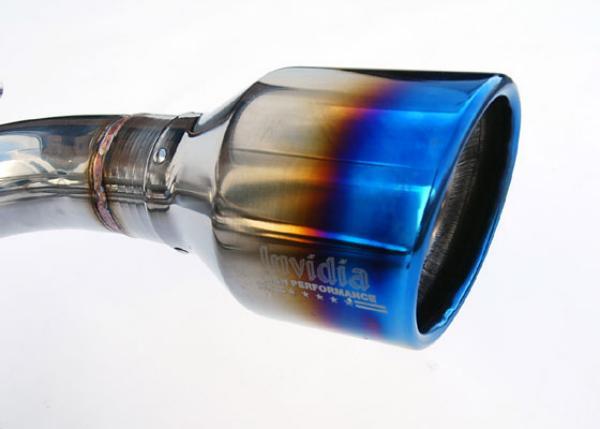 Invidia Subaru BRZ / Scion FRS Q300 w/ Rolled Titanium Tips Cat- Back Exhaust (Blue Edge) HS12SSTG3T
