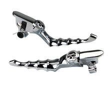 Load image into Gallery viewer, Kuryakyn Zombie Levers 21-23 and select 24-25 Touring Chrome