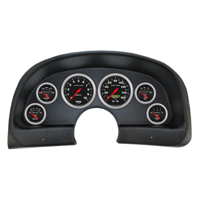 Autometer Sport-Comp Direct Fit Dash Kit 93-02 Chevy Camaro (2 x 3-3/8in. / 4 x 2-1/16in.) 2930-11