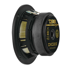 Load image into Gallery viewer, DS18 Deluxe Quality 3.5in Speaker 60 Watts RMS 4 ohm Yellow Straw + Composite Foam Cone Full Range