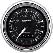 Load image into Gallery viewer, AutoMeter Chrono 3-3/8in 160MPH Electric Programmable Speedometer Gauge - Chrome 9788