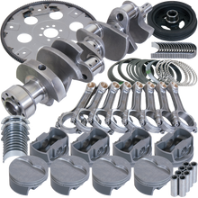 Load image into Gallery viewer, Eagle Chevy 350 1Pc 3.750in Crank 6.000in I-Beam Rods 4.030in Pistons 168 Tooth FP Balanced Assembly