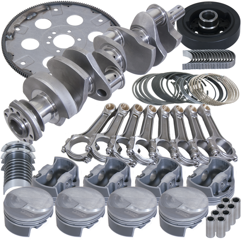 Eagle Chevy 454 4.250in Crank 6.385in I-Beam Rods -3cc Flat Top 4.320in Pistons Balanced Assembly