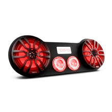Load image into Gallery viewer, DS18 28in Speaker Enclosure Fits 2x 8in Speakers and 2x 3.78in Tweeters (Speakers not Included)