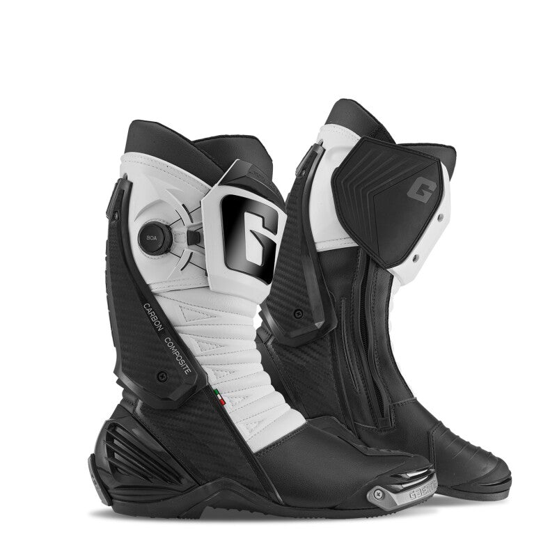Gaerne GP1 LS Boot Black/White Size - 7 - GTR Auto