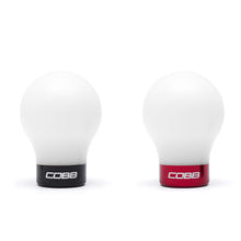 Load image into Gallery viewer, Cobb Mazda 6-Speed Weighted COBB Shift Knob - White (Incl. Both Red + Blk Collars) B271360-W