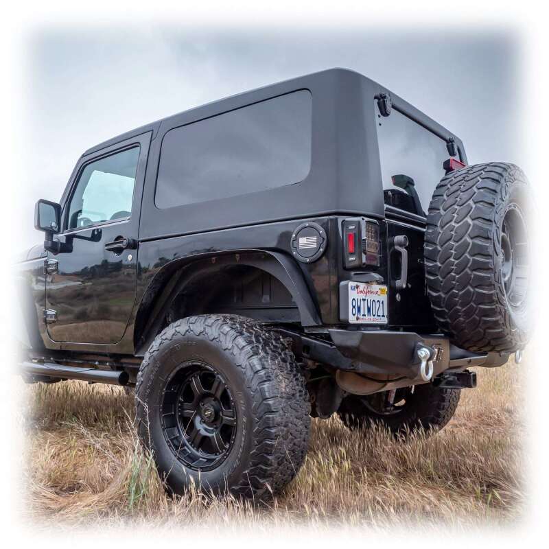 Turn Offroad 07-18 Jeep JK 2 Door Squareback Hardtop 2 Piece Primer (Paintable)