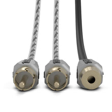 Load image into Gallery viewer, DS18 Level 3 RCA Wire Y Connector 1 Female to 2 Male Black