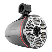 Load image into Gallery viewer, DS18 Marine And Powersports Towers 8in RGB LED Lights Black Carbon Fiber Speakers Not Included
