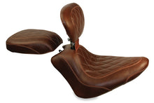 Load image into Gallery viewer, Mustang 11-13 Harley Blackline, 12-17 Slim/Slim S Tripper Pass Seat Diam Stitch - Distressed Brown