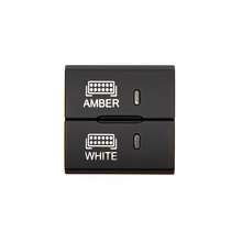 Load image into Gallery viewer, Cali Raised Square Style Dual Function Toyota Oem Style Amber &amp; White Switch