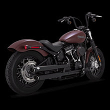 Load image into Gallery viewer, Vance &amp; Hines 18-24 Harley-Davidson Softail Models Twin Slash Slip-ons - Black