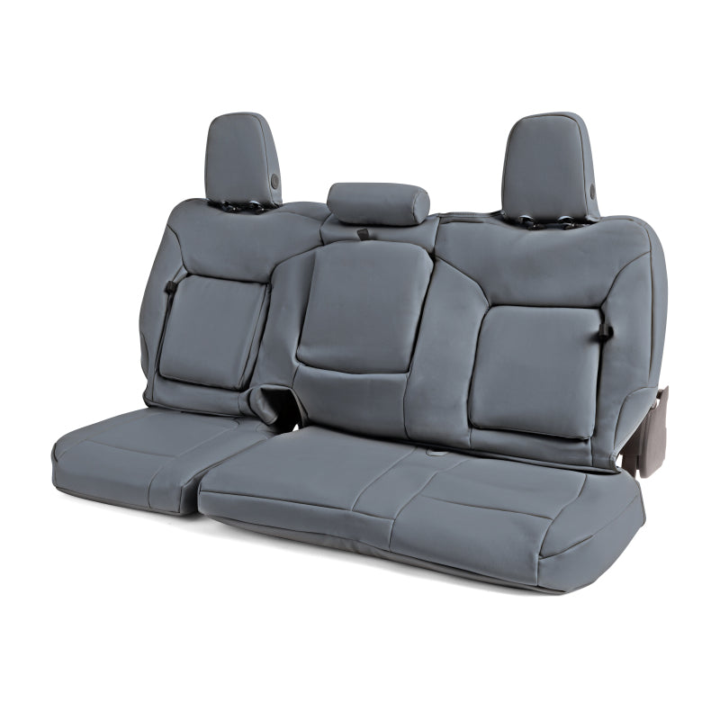 Covercraft 19-21 Chevrolet Silverado/ Leatherette PrecisionFit Front Row Seat Covers - Med Grey