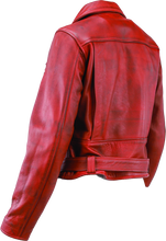 Load image into Gallery viewer, Kuryakyn Leather By River Road Arabian Spice Leather Jacket Red Womens - Small