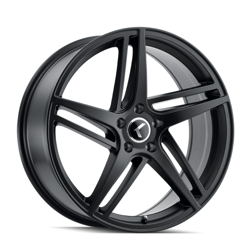 Kraze KR195 Milano 20x8.5 / 5x120 BP / 38mm Offset / 74.1mm Hub Satin Black Wheel