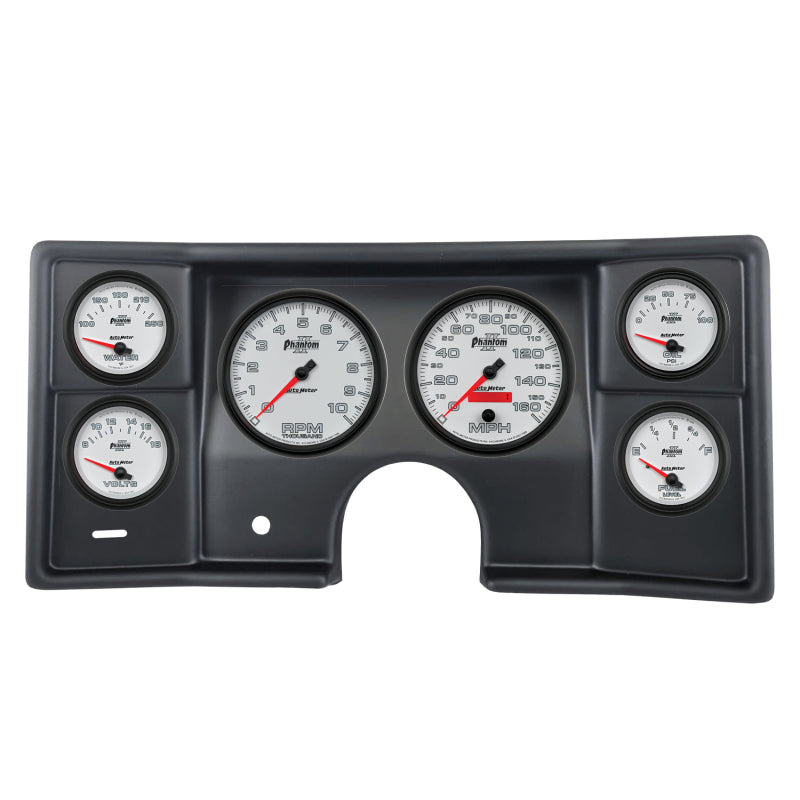Autometer Phantom II Direct Fit Dash Kit 78-81 Malibu / El Camino / Montecarlo (2 x 5in/4 x 2-5/8in) 2935-10