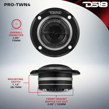 Load image into Gallery viewer, DS18 3in High Compression Neodymium Tweeter Hybrid Driver/Tweeter 140 Watts RMS 1in Pen Vc 4 ohm