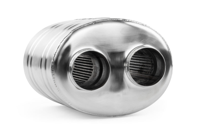 APR Premium Sound Absorption Muffler - Dual 63.5mm (2.5in) - Oval Body 220mm x 169mm x 260mm MUH0007