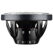Load image into Gallery viewer, DS18 Hybrid Marine Speaker w/ Driver And RGB LEDs 8in 2-Way 350 Watts RMS 4 ohm Crbn Fiber w/ Cover