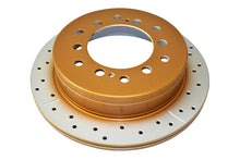 Load image into Gallery viewer, DBA 10-23 Lexus GX460 Rear Street Series Drilled &amp; Slotted Rotor w/Gold Hat