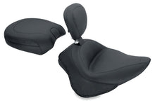 Load image into Gallery viewer, Mustang 11-13 Harley Blackline,12-17 Slim/Slim S Wide Touring Solo Seat w/Driver Backrest - Black