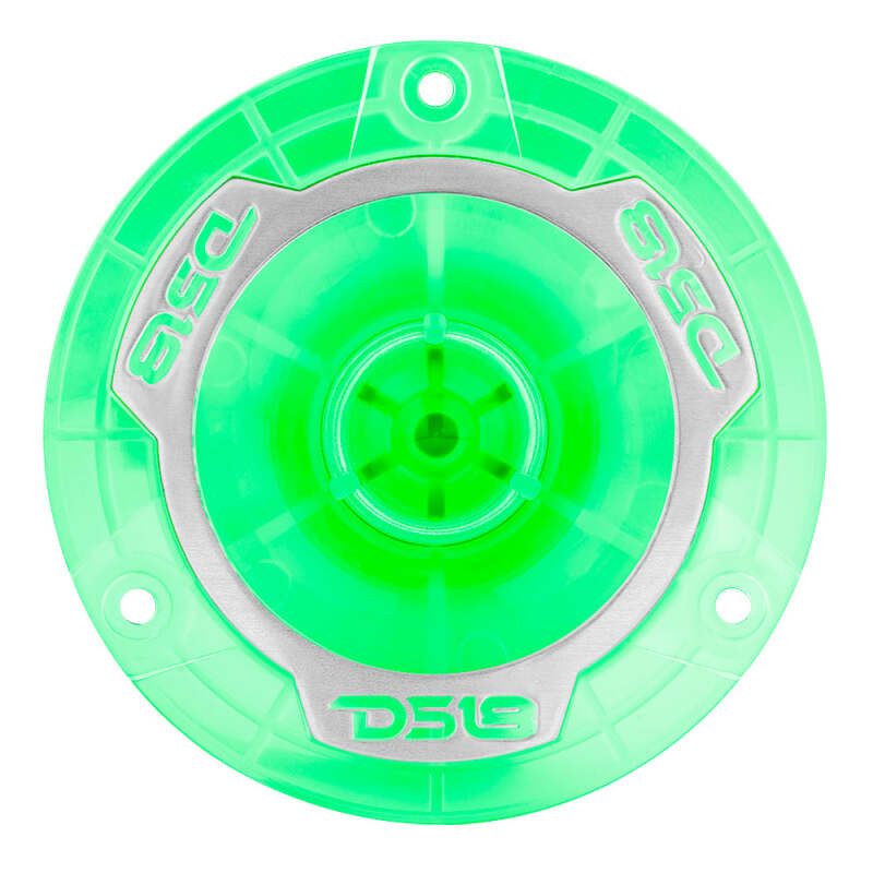 DS18 3.8in Super Bullet Tweeter 120 Watts RMS 1in Aluminum Vc 4 ohm RGB LED Lights- Pair
