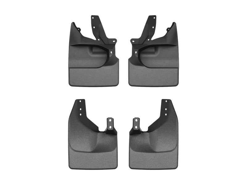 WeatherTech 21-25 Ford Bronco Bumper Style 1 Front & Rear Mudflaps - Black 110189-120140