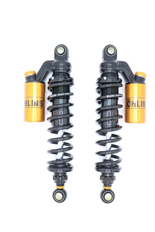 Ohlins 91-17 Harley-Davidson Dyna FXD STX 36 Blackline Shock Absorber w/ Gold Accents HD 764LE