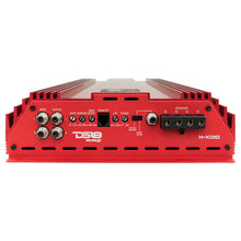 Load image into Gallery viewer, DS18 1-Channel Amp 18000 Burst/0.67ohm 10000/1ohm 5800/2ohm 3500/4ohm Watts RMS w/ Voltmeter Red