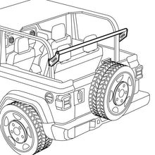Load image into Gallery viewer, DS18 Speaker Mounting Tube For Towers And Pods Jeep JL Black