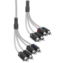 Load image into Gallery viewer, DS18 Marine Grade Tinned Copper OFC RCA Wires 4-Channel 6 Feet
