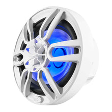Load image into Gallery viewer, DS18 NXL Series Coaxial Marine Speaker w/ RGB Lights 6x9in 2-Way 125 Watts RMS 4 ohm White
