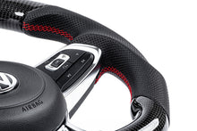 Load image into Gallery viewer, APR 15-26 Volkswagen Golf R/GTI/Jetta (MK7) Carbon Fiber/Red Stitch Steering Wheel (For Paddles) MS100201