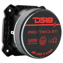 Load image into Gallery viewer, DS18 4in Super Bullet Tweeter 250 Watts RMS 1.5in Titanium Vc 8 ohm