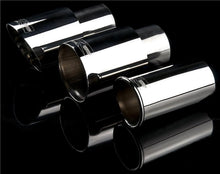 Load image into Gallery viewer, Weapon R Universal Black Exhaust Tips 3in Slant 2.25in Inlet/3in Outlet Neo-Titanium