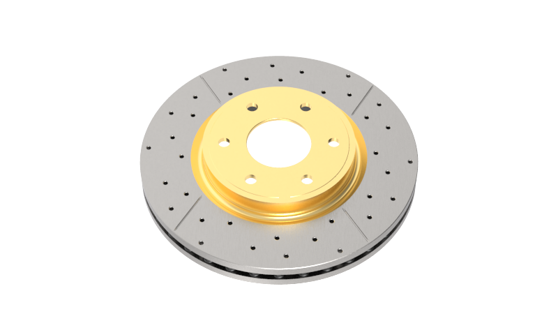 DBA 06-12 Chevrolet Corvette Z06 Front Drilled & Slotted Street Series Rotor DBA2992BLKX