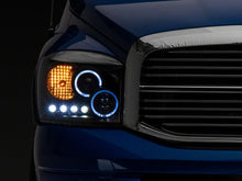 Load image into Gallery viewer, Raxiom 06-08 Dodge RAM 1500 LED Halo Projector Headlights- Black Housing (Clear Lens)