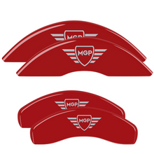 Load image into Gallery viewer, MGP 4 Caliper Covers Classic (Front &amp; Rear) MGP Red Finish for 01-06 BMW 330i