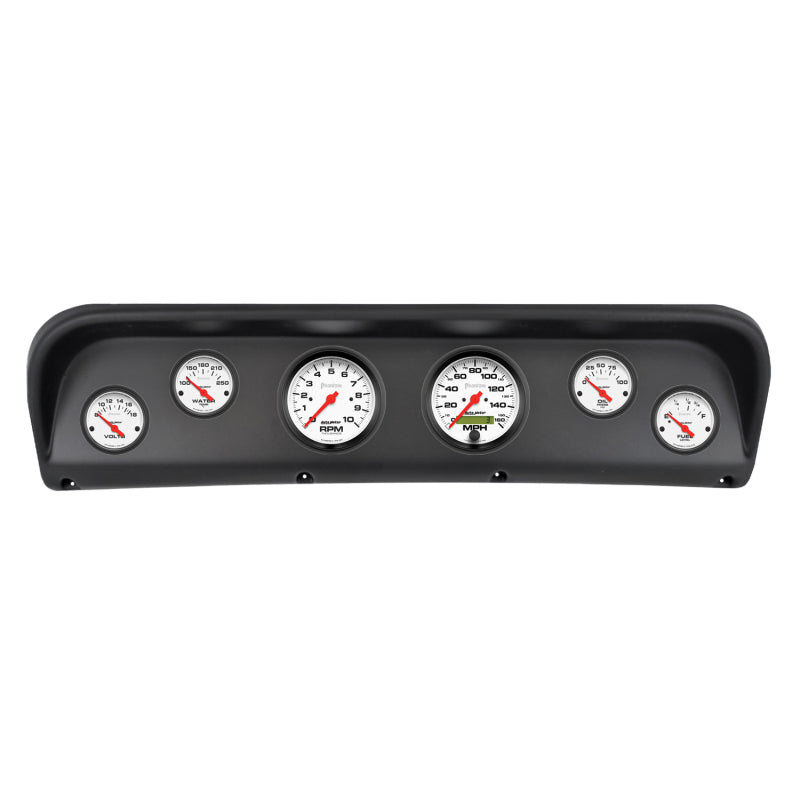 Autometer Phantom Direct Fit Dash Kit 67-72 Ford F100 (2 x 3-3/8in. / 4 x 2-1/16in.) 2938-09