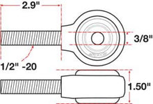 Load image into Gallery viewer, SPC Performance xAxis Rod End Ball Joint