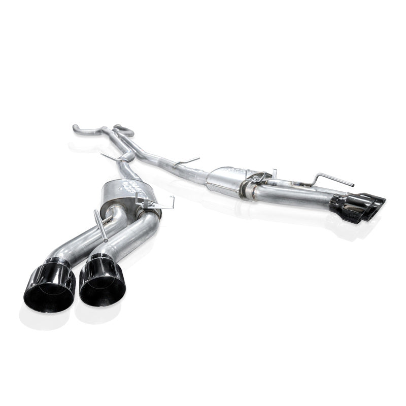 Stainless Works 22-25 Cadillac CT5-V Blackwing Catback Exhaust - Black Chrome Tips
