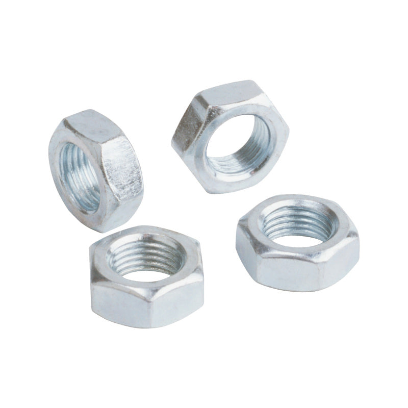 QA1 Jam Nut - 1/2-20 Left Hand - 3/4in Hex 5/16in Wide - Aluminum - 6 Pack JNL8A-6PK