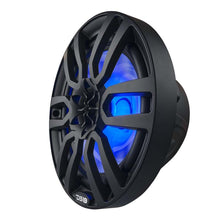 Load image into Gallery viewer, DS18 NXL Series Coaxial Marine Speakers w/ RGB Lights 8in 2-Way 125 Watts RMS 4 ohm Black