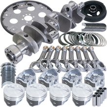 Load image into Gallery viewer, Eagle Chevy 350 1Pc 3.750in Crank 5.700in I-Beam Rods 4.040in Pistons 168 Tooth FP Balanced Assembly