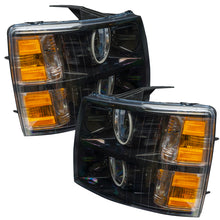 Load image into Gallery viewer, Oracle Lighting 07-13 Chevrolet Silverado Assembled Halo Headlights Round Style -Blue