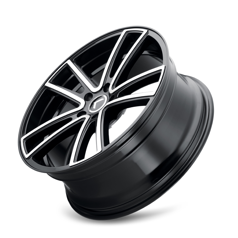 Kraze KR190 Lusso 20x8.5 / 5x115 BP / 38mm Offset / 72.62mm Hub Gloss Black Machined Wheel