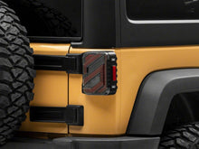 Load image into Gallery viewer, Raxiom 07-18 Jeep Wrangler JK Axial Series Trident LED Tail Lights- Black Housing (Clear Lens)